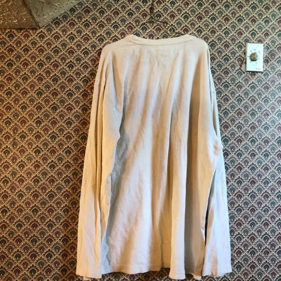 Tommy Hilfiger Waffle VNeck Colorblock Long Sleeve - Picture 3 of 4